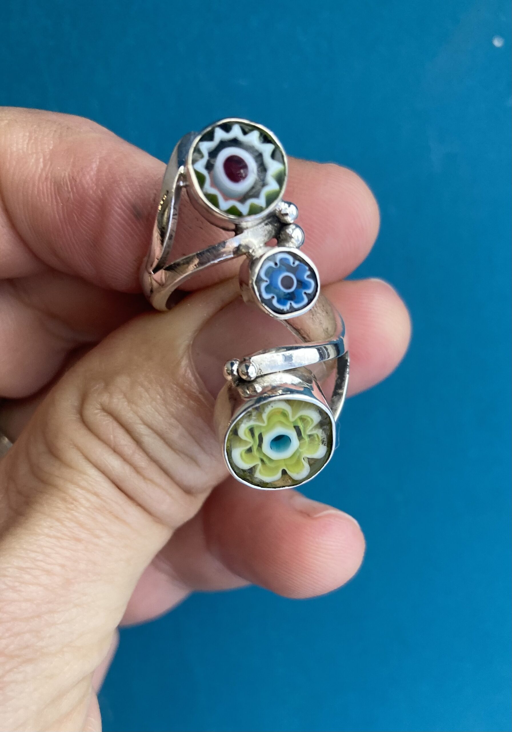 bague argent verre de Murano