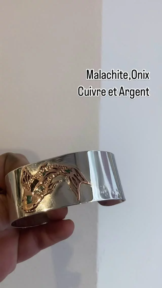 Malachite,Onix
Cuivre et Argent 